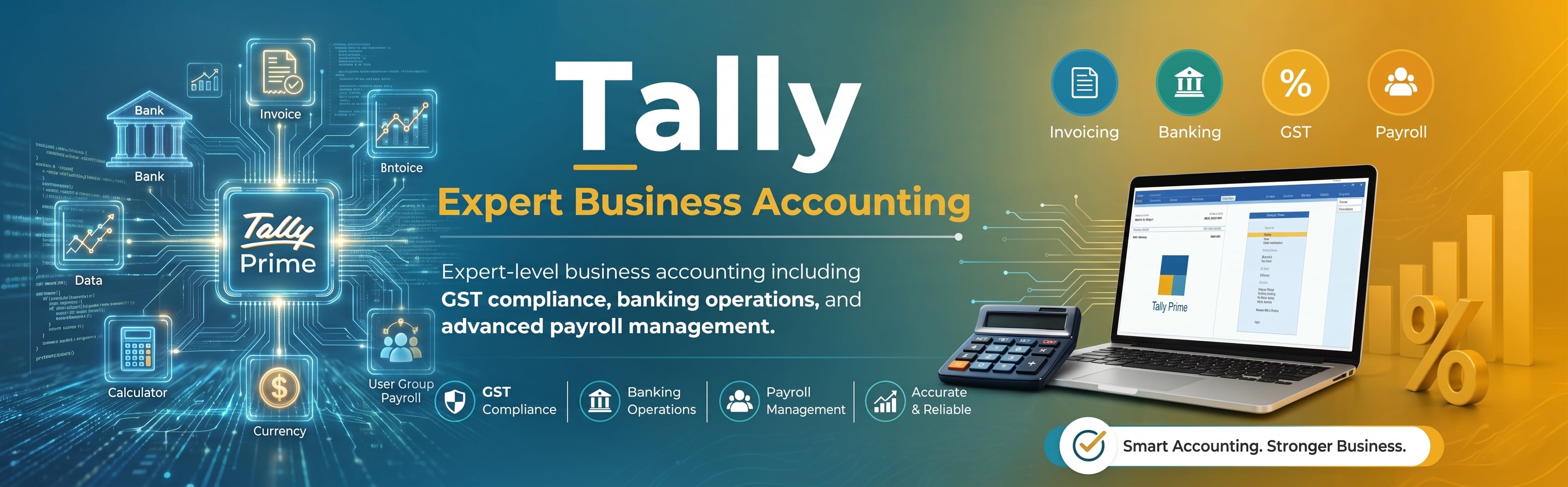 GST Tally Home Banner - Integrated Accounting Training